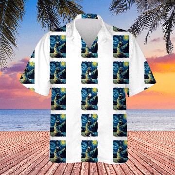 Discover Pug Starry Night 1 Hawaiian Shirts