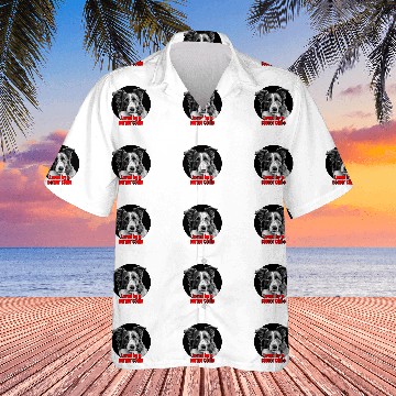 Discover Loved by a Border Collie Big Bold Graphic Design Hawaiian Shirts