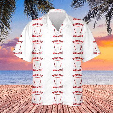 Discover When Life Throws You A Curve Lean Into It, Motorcycle T Zip Hawaiian Shirts