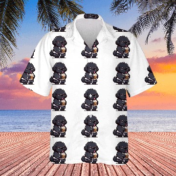 Discover Newfoundland Dog Bubble Tea Funny Boba Hawaiian Shirts