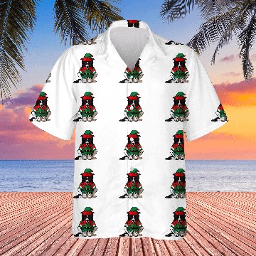 Discover Merry Christmas Border Collie Greetings Dog Lover Baseball Tees Hawaiian Shirts