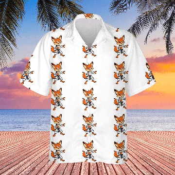 Discover Comic fox does karate Baseball Tees Hawaiians