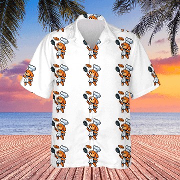 Discover Vizsla Chef Funny Dog Cooking Baseball Tees Hawaiian Shirts