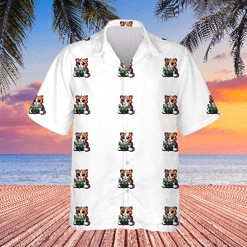 Discover Reading Book Cat For Library Reading Teacher 1 Hawaiian Shirts