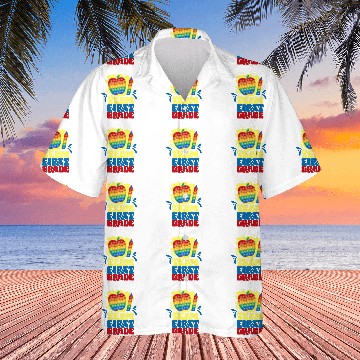 Discover Team First Grade Pupil Back To School Teacher School Baseball Tees Hawaiian Shirts