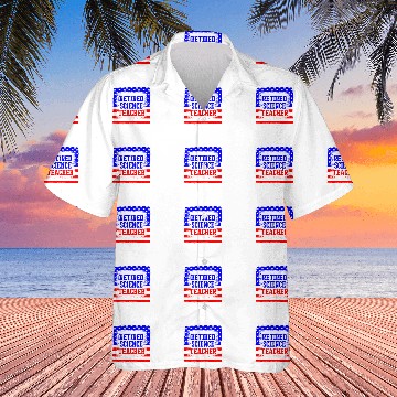 Discover Retired Science Teacher Certified School Retirement Hawaiian Shirts