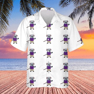 Discover Koala Billiard Ball Snooker Pool Player Billiard Champ Zip Hawaiian Shirts
