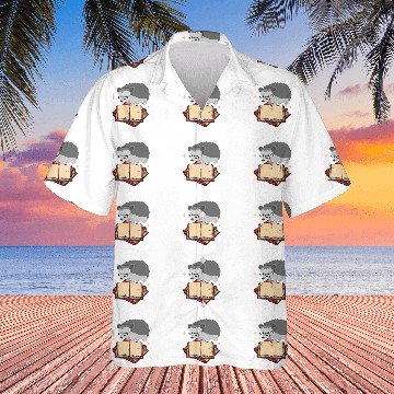 Discover Hedgehog Book Reading Hawaiian Shirts