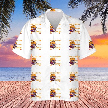 Discover Cat Book Snacks Lover Bookworm Cozy Reading Nerdy Kitten Hawaiian Shirts