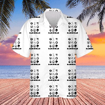 Discover Radiohead Black Icon Baseball Tees Hawaiians