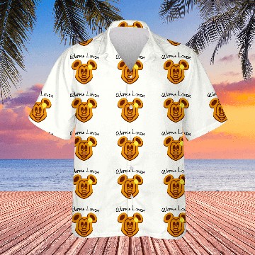 Discover Waffle Mouse Hawaiians, Mickey Waffle Lover Hawaiians, Disney Epcot Hawaiians
