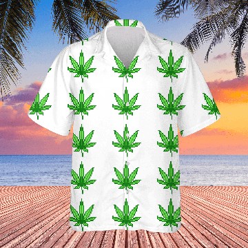Discover 8-Bit Weed Leaf Hawaiians