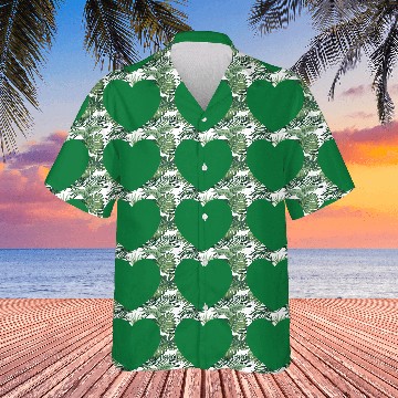 Discover Dark Green Heart Hawaiians