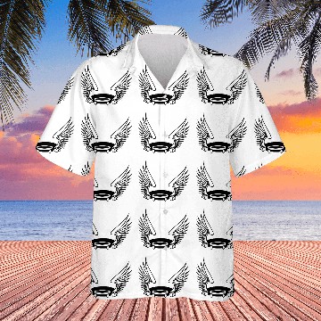 Discover angel heaven hell wing hallow hole floor hide comi Hawaiian Shirts