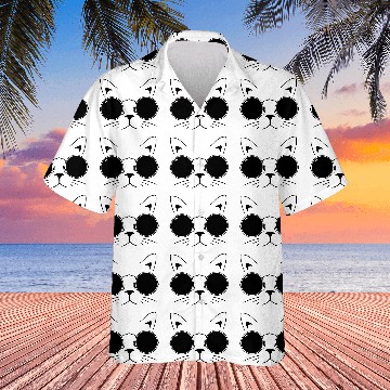 Discover Cute Cat Meme withe Sun Glases Hawaiians