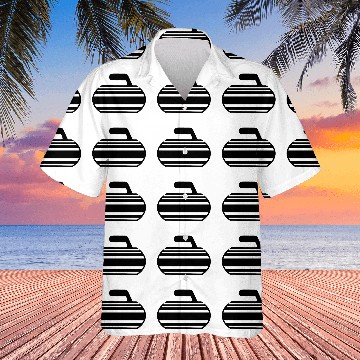 Discover Curling - black 3D Hawaiian Shirts