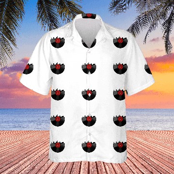 Discover Austin Texas Skyline Vintage Vinyl Record Hawaiian Shirts