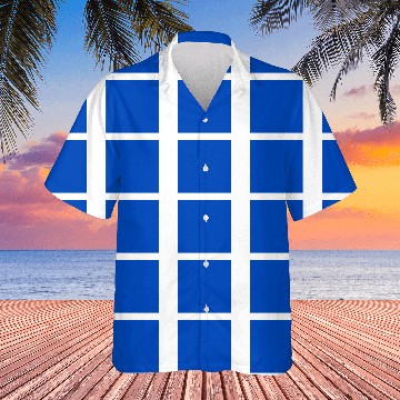 Discover Absolute Zero Blue Plain Solid Color Design Hawaiians