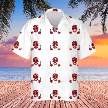 Discover red skull Hawaiians