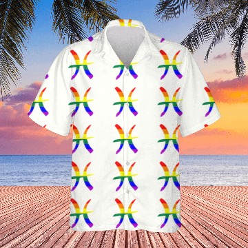 Discover LGBT Gay Pride Flag Pisces Zodiac Sign Hawaiians