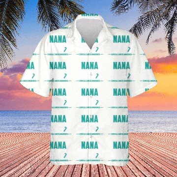 Discover Nana Cervical Cancer Awareness Warrior Teal White Hawaiians