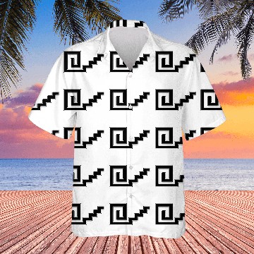 Discover Aztec Tribal Symbol Design Hawaiian Shirts