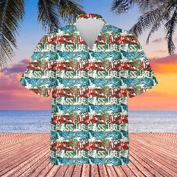 Discover ALWAYS HALF-ASS EVERYTHING (Red White & Blue) Hawaiians