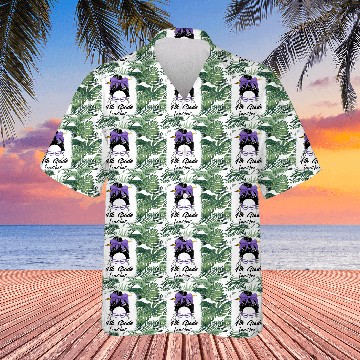 Discover 4th grade teacher messy bun back to school funny Hawaiians