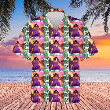 Discover sunset house digital art abstract painting Hawaiians