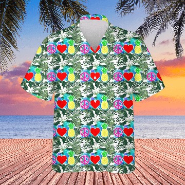 Discover peace love pineapple Hawaiians