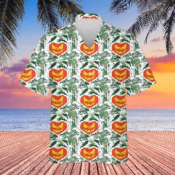 Discover Skeleton Hand Heart Sign Funny Halloween Hawaiians