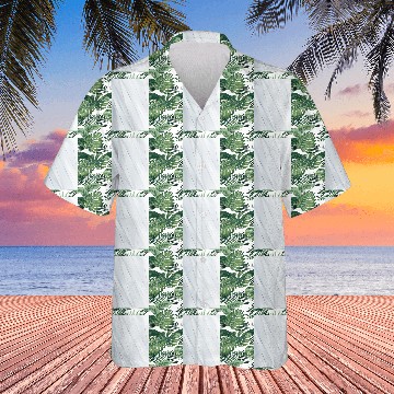Discover Luxury White Silver Stripes Hawaiians
