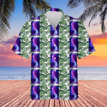 Discover Abstract Blue Pink Waves Hawaiians