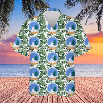 Discover Snow man snow globe Hawaiians