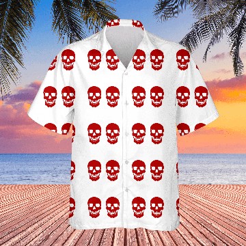 Discover Awesome Red Skull Boob Hawaiian Shirts