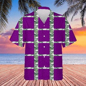 Discover Purple Snowflakes Pattern Hawaiians