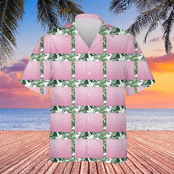 Discover Abstract Pink Snowflakes Pattern Hawaiians