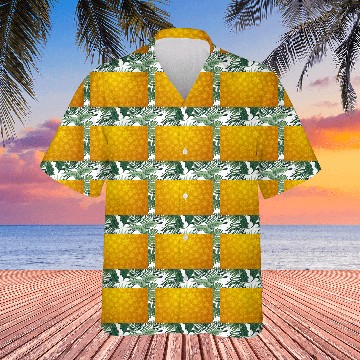 Discover Yellow Snowflakes Christmas Pattern Hawaiians