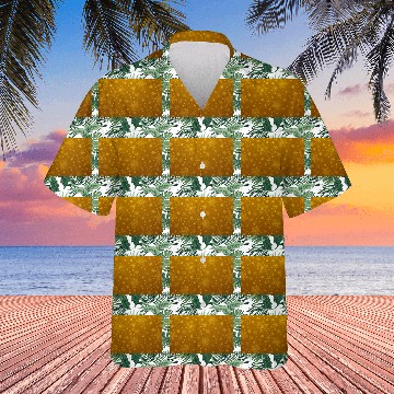 Discover Christmas Snowflakes Yellow Pattern Hawaiians