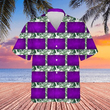 Discover Beautiful Purple Snowflakes Pattern Hawaiians