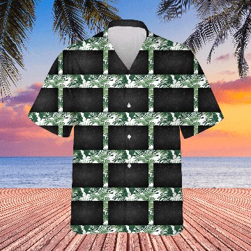 Discover Moody Black Snowflakes Pattern Hawaiians