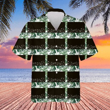 Discover Elegant Black Silver Snowflakes Hawaiians