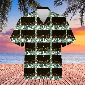 Discover Elegant Black Gold Snowflakes Hawaiians