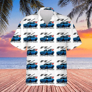 Discover Muscle Car Challenger Hawaiian Shirts
