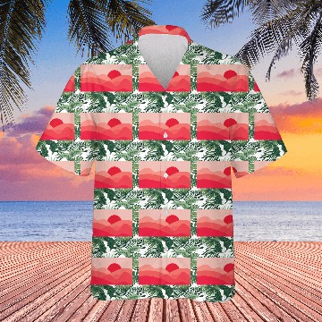 Discover Minimalist Sun Rose Red Hawaiians