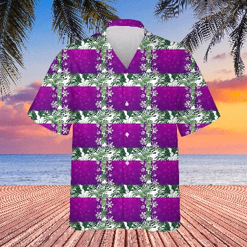 Discover Winter Snowflakes Purple Pattern Hawaiians