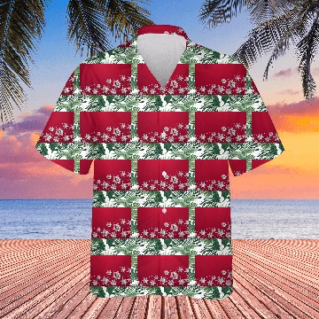 Discover Modern Snowflakes Red Hawaiians
