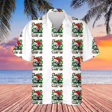 Discover Sleigher Heavy Metal Santa Hawaiian Shirts