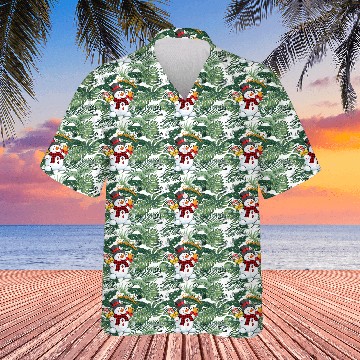 Discover Grandma Snowman Candy Cane Christmas Red Plaid Hawaiians