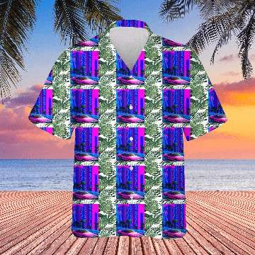 Discover Vaporwave Car Synthwave City Hawaiians